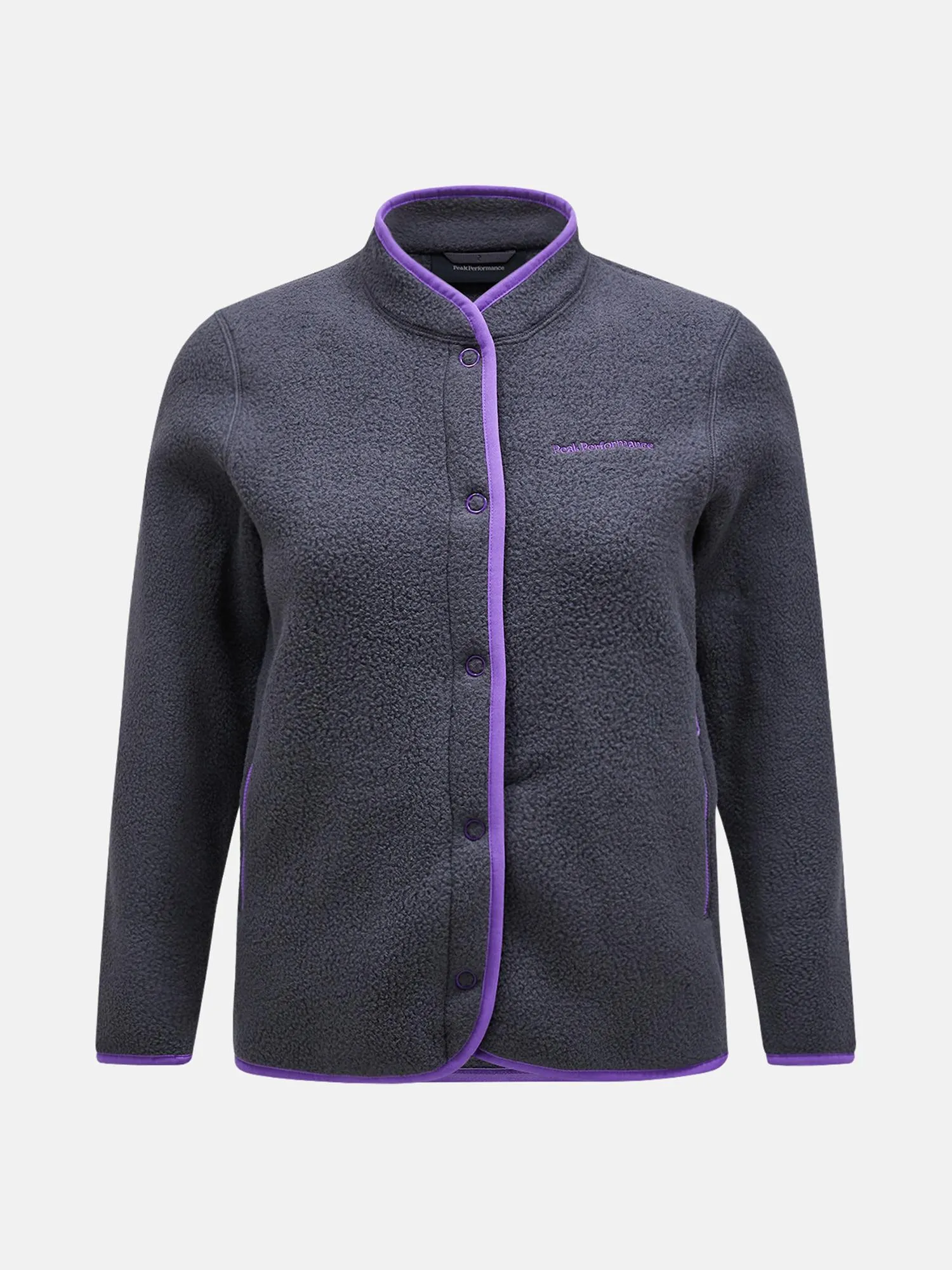 Fleece Snap Cardigan Women