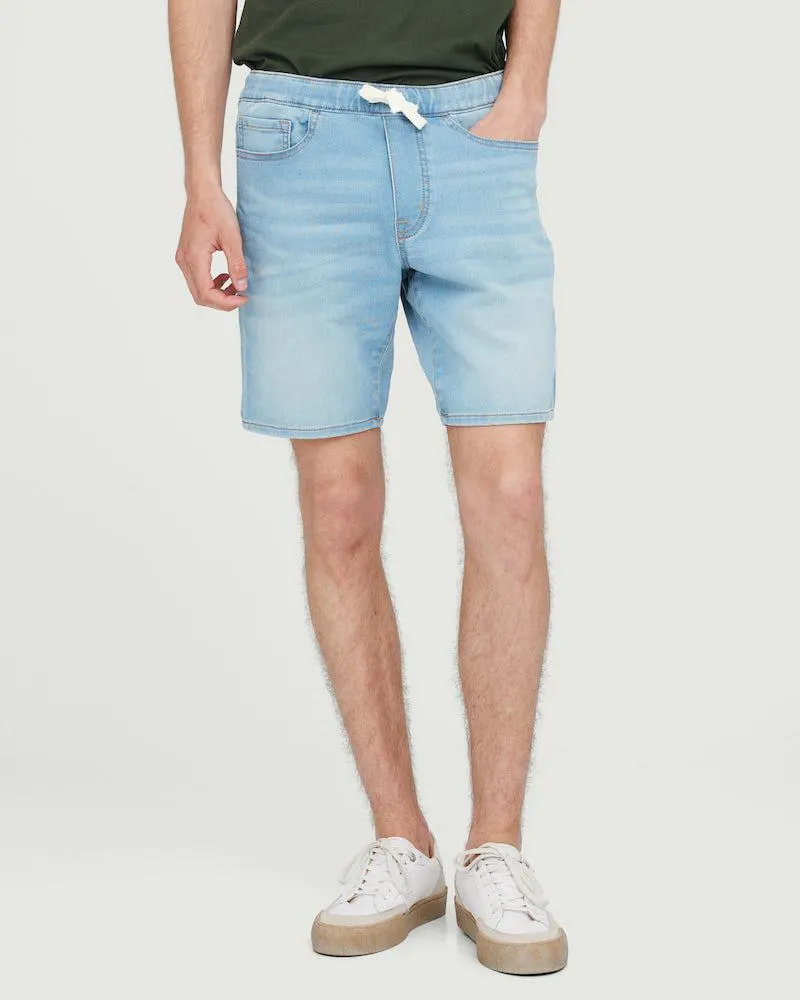 Jogger denim-shorts