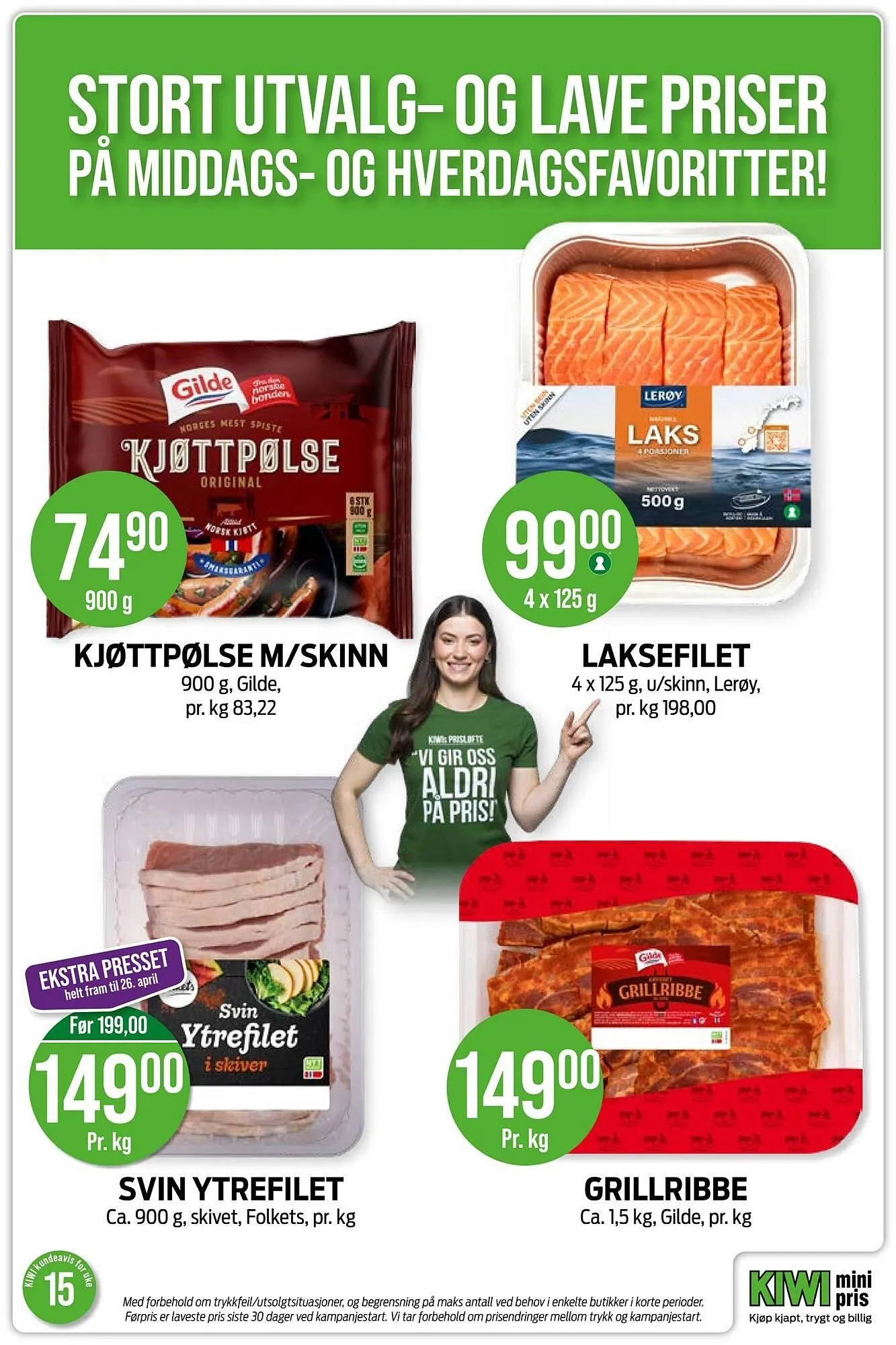 Kiwi kundeavis fra 6. april til 12. april 2026 - kundeavisside 3