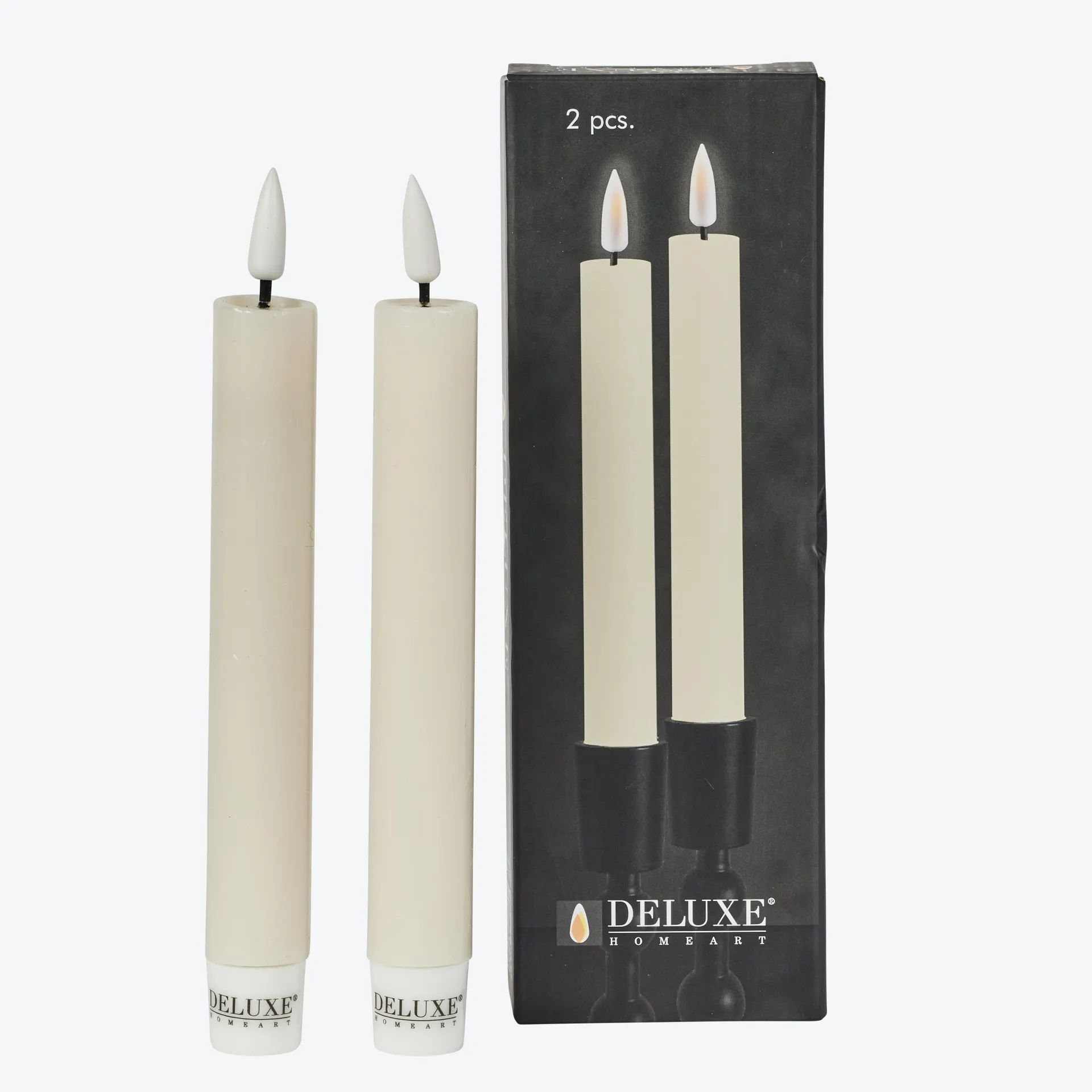 Deluxe Led Kronelys 2Pk.