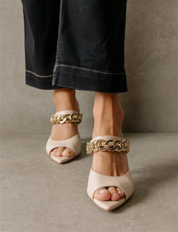 Daisy Mules Stone Beige