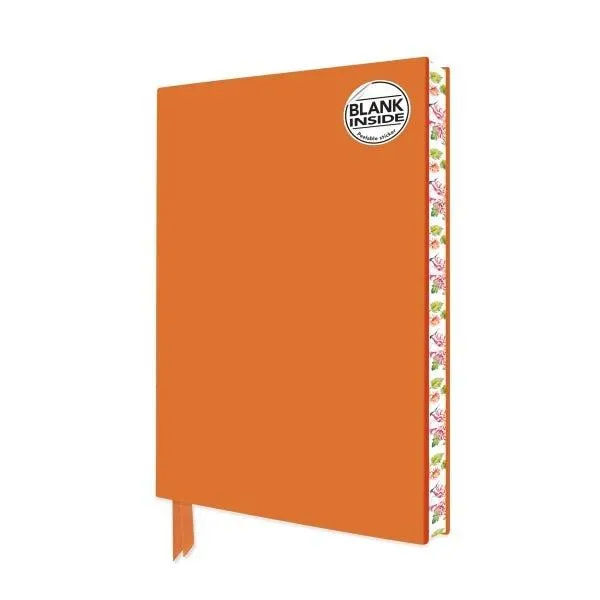 Orange Blank Artisan Notebook (Flame Tree Journals)