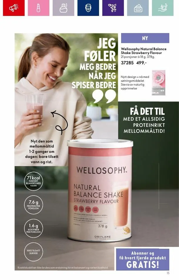 Oriflame kundeavis til 12.09.2023 fra 31. august til 12. september 2023 - kundeavisside 15