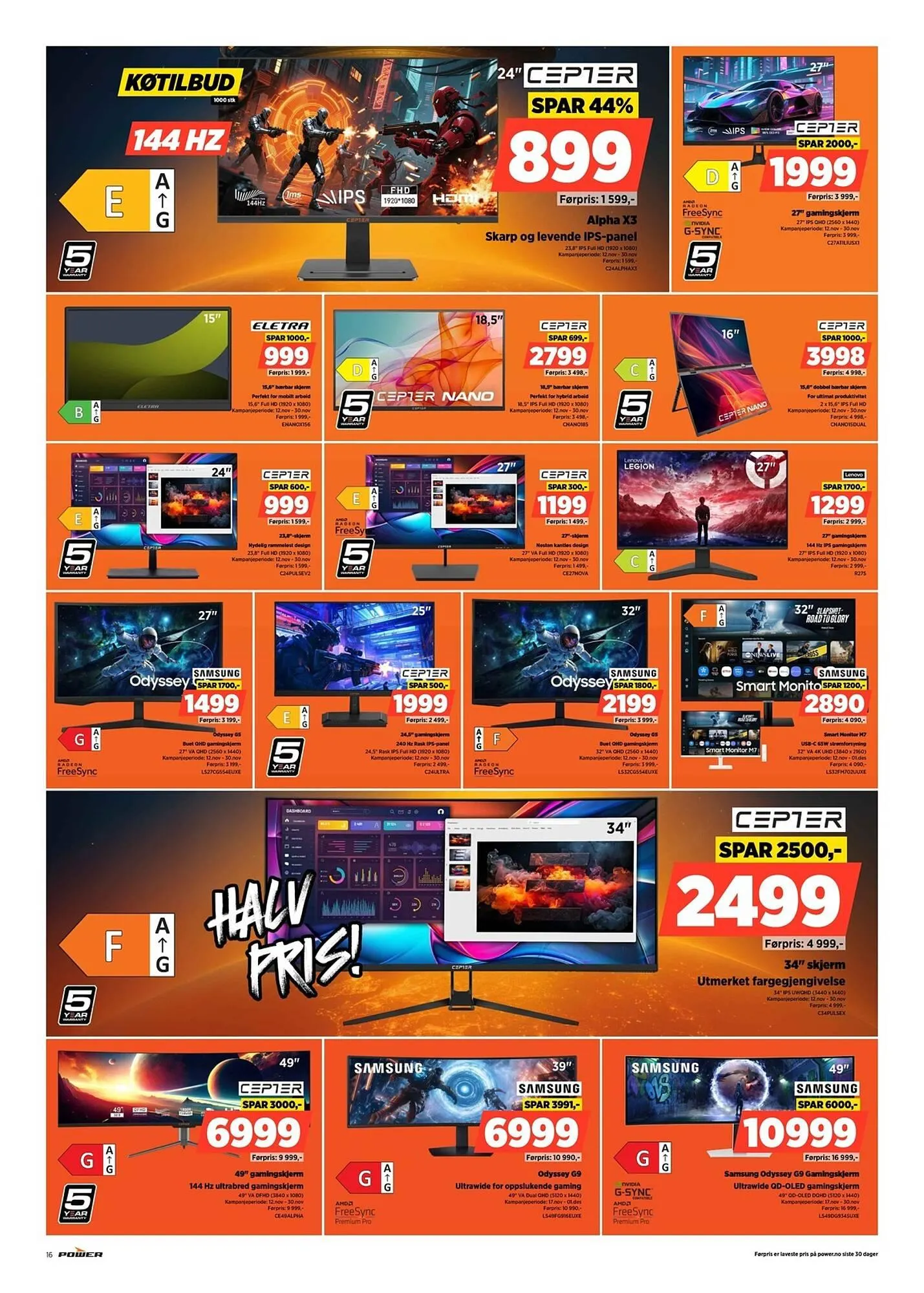 POWER kundeavis fra 17. november til 23. november 2025 - kundeavisside 16