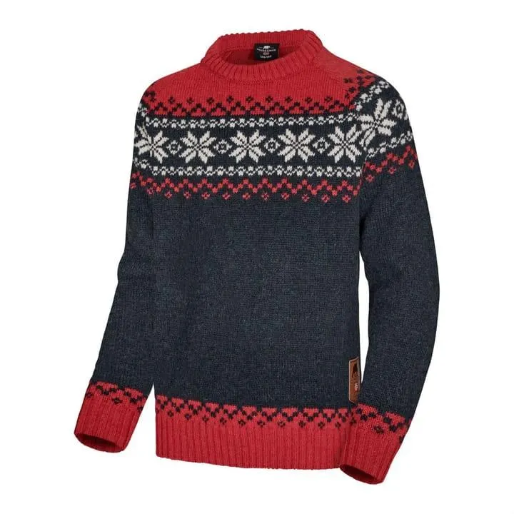 Gridarmor Kids' Snøkrystall Ullgenser Navy Blazer