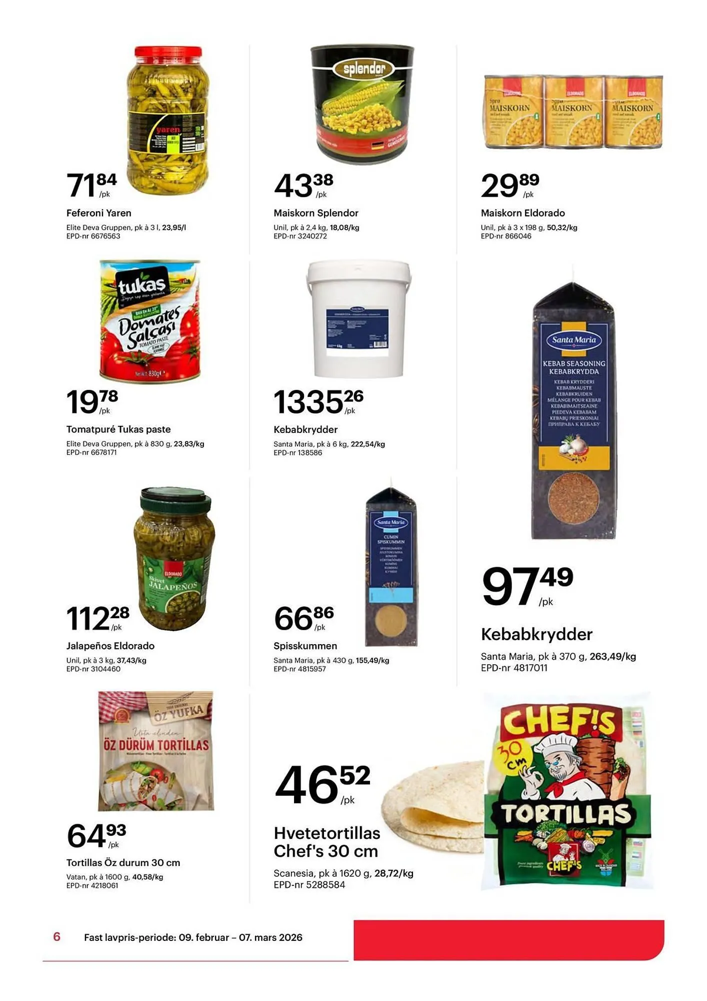 Storcash kundeavis fra 9. februar til 7. mars 2026 - kundeavisside 6