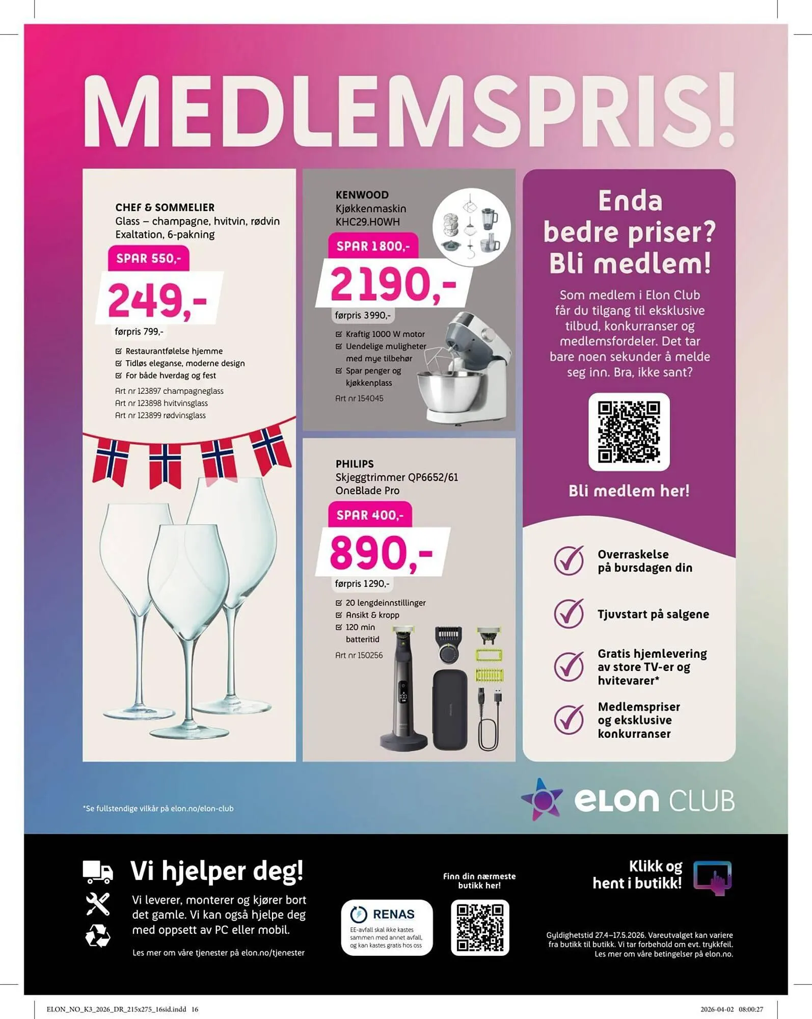 ELON kundeavis fra 27. april til 18. mai 2026 - kundeavisside 16