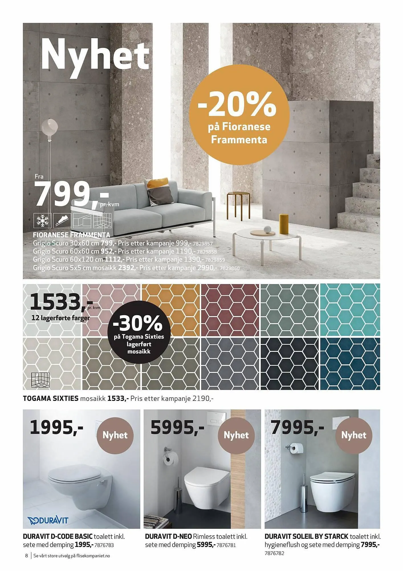 Flisekompaniet Kundeavis fra 6. september til 10. oktober 2023 - kundeavisside 8