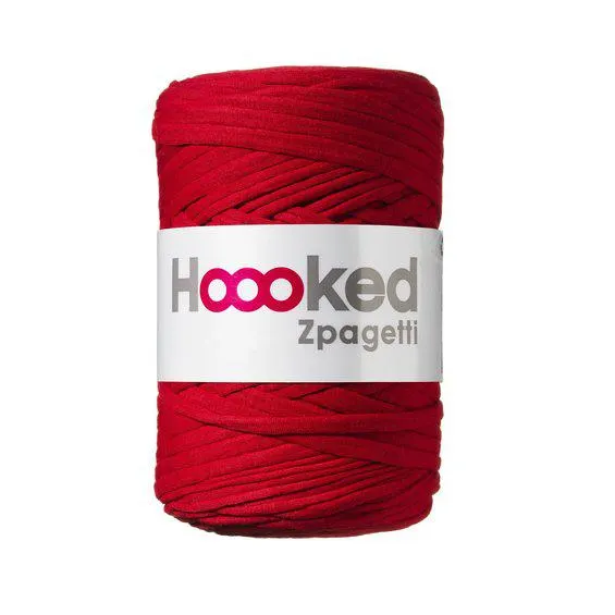 Hooked Zpagetti Medium trikotgarn 40–60 m rød – Red shades ZP002-7