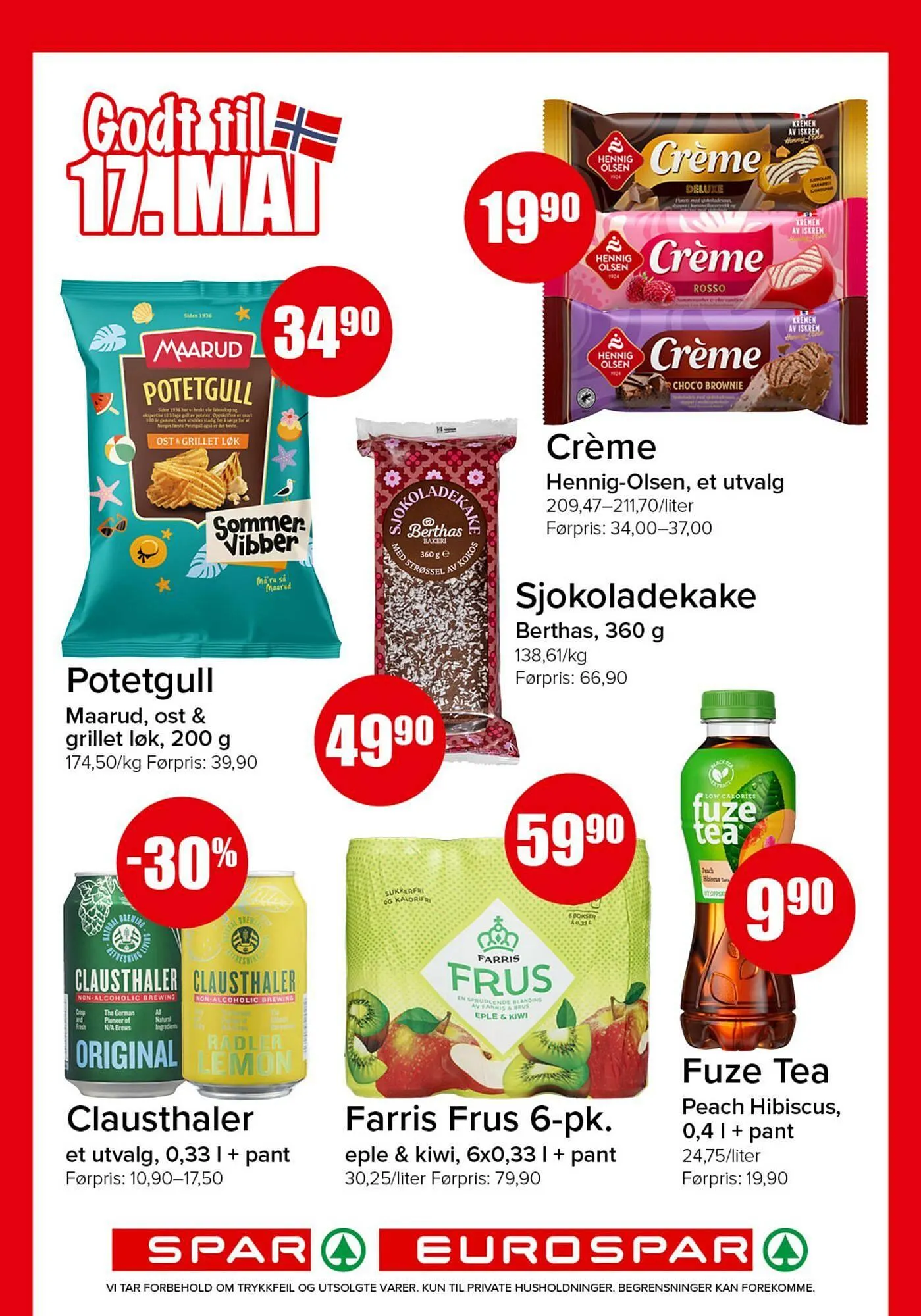 Spar kundeavis fra 10. mai til 14. mai 2026 - kundeavisside 14