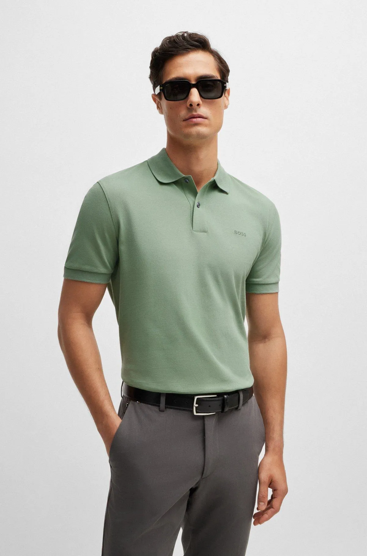 Pallas Cotton polo shirt with embroidered logo