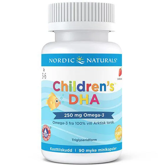 Nordic Naturals children’s DHA strawberry 90 kap