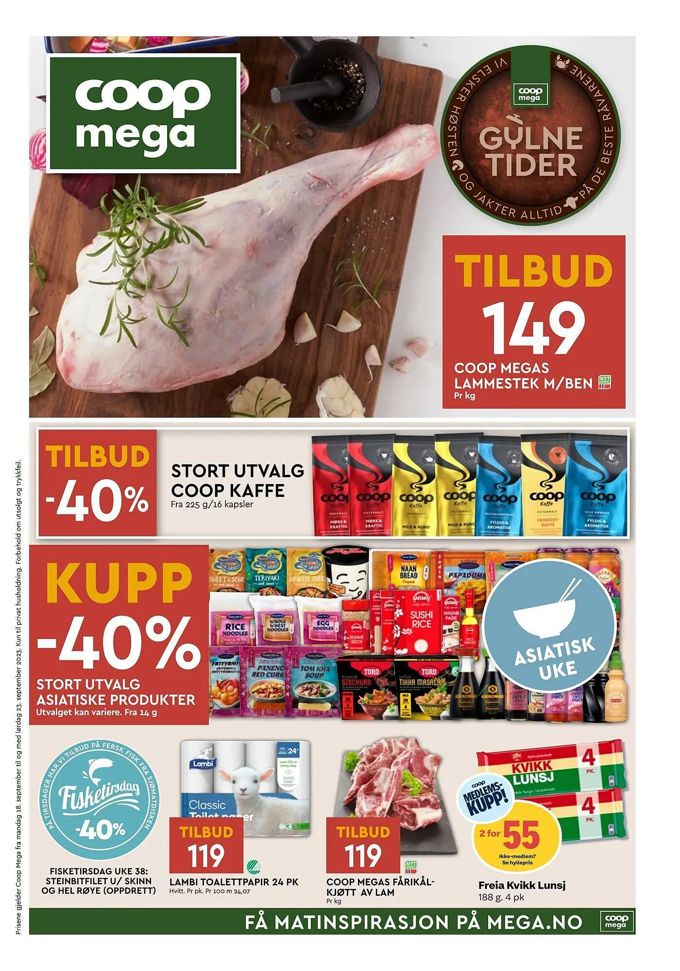 Coop Mega Kundeavis fra 17. september til 23. september 2023 - kundeavisside 1