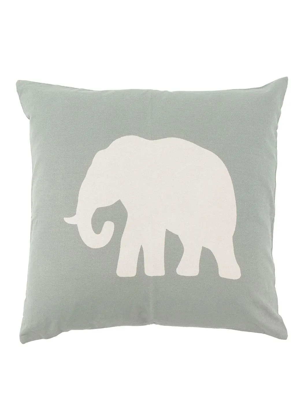 Cushion cover with elephant motifs