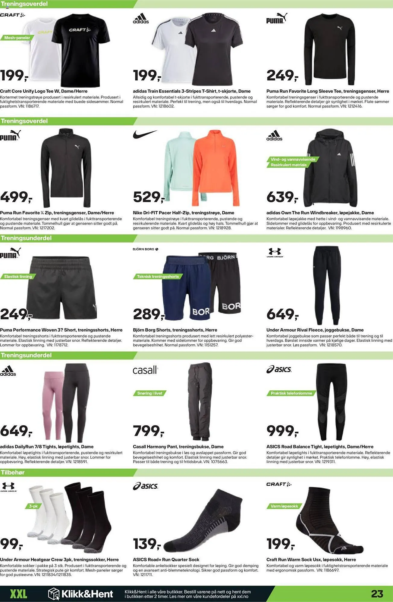 XXL Sport Kundeavis fra 18. september til 24. september 2023 - kundeavisside 23