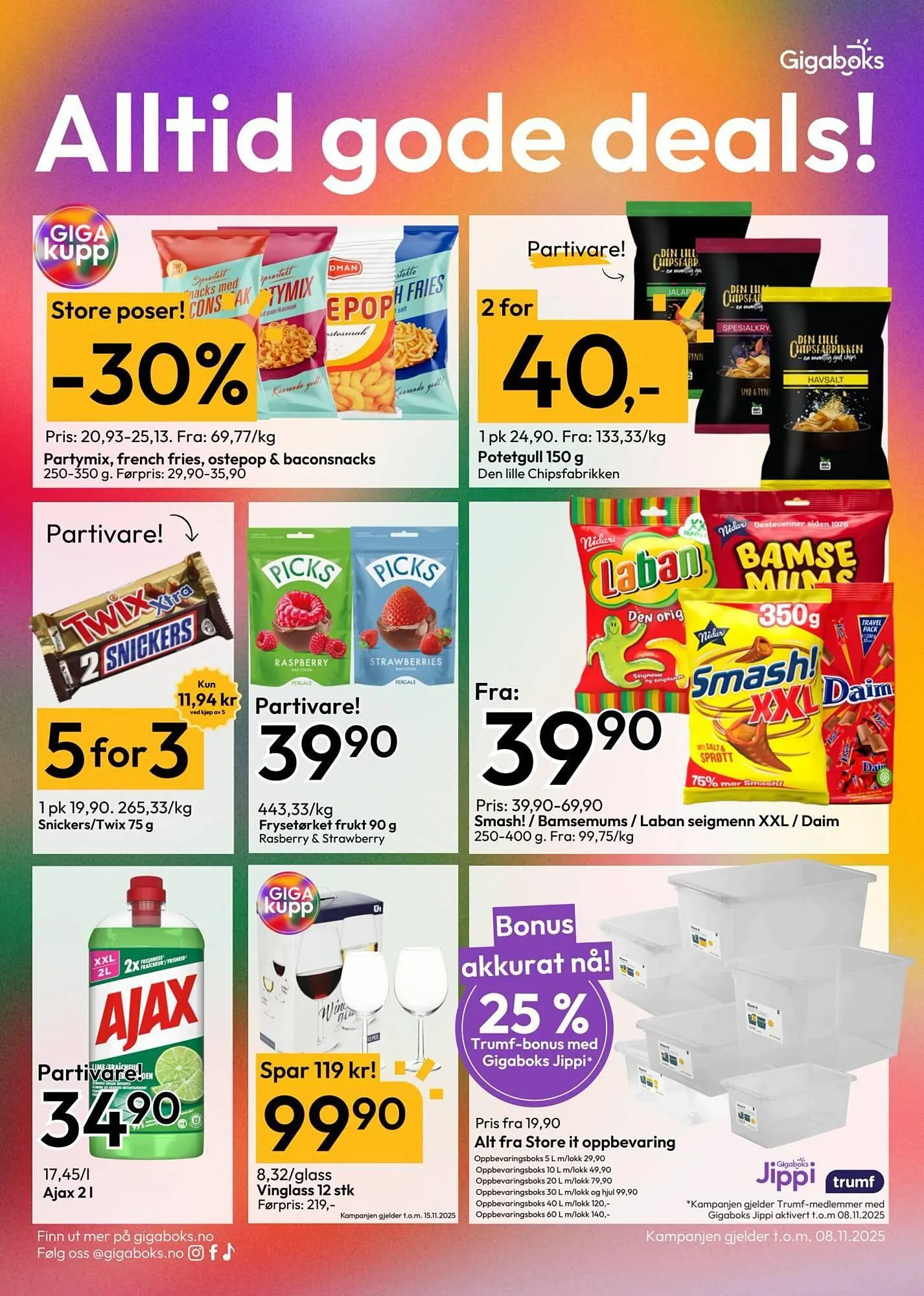Gigaboks kundeavis fra 3. november til 8. november 2025 - kundeavisside 2