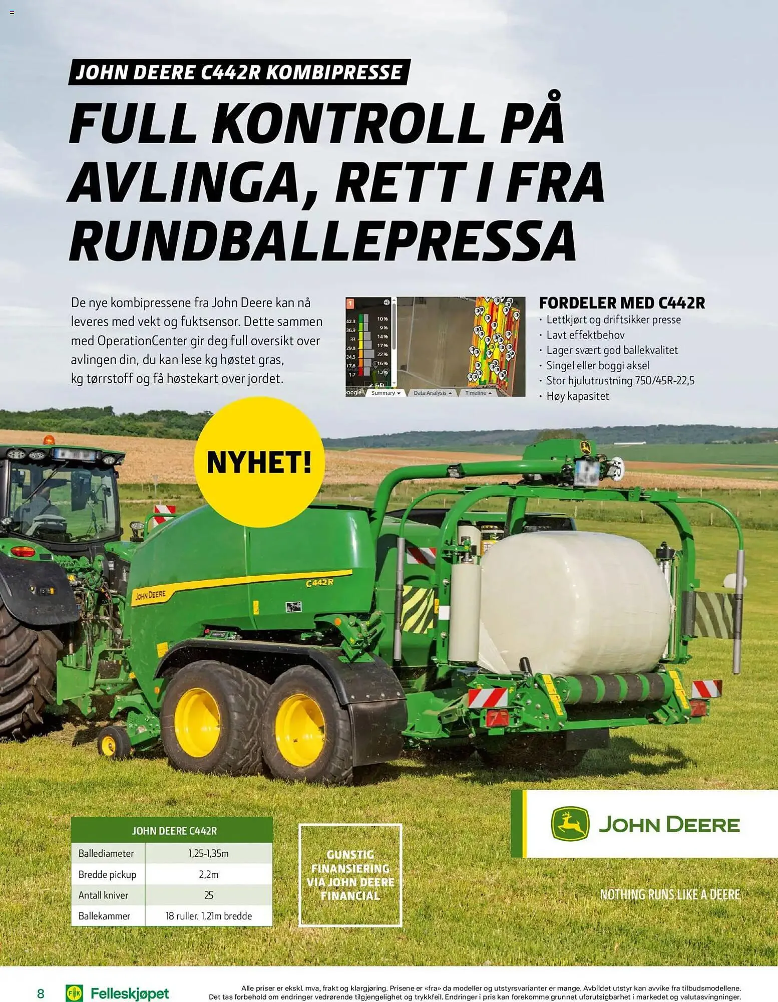 Felleskjøpet kundeavis fra 15. april til 3. januar 2027 - kundeavisside 8