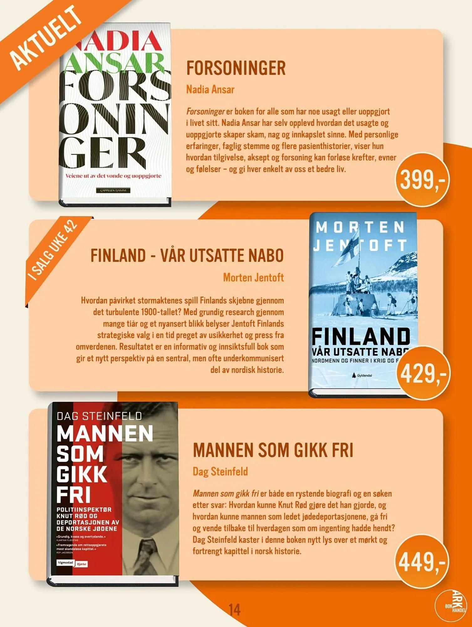Ark Bokhandel kundeavis fra 1. oktober til 31. oktober 2025 - kundeavisside 14