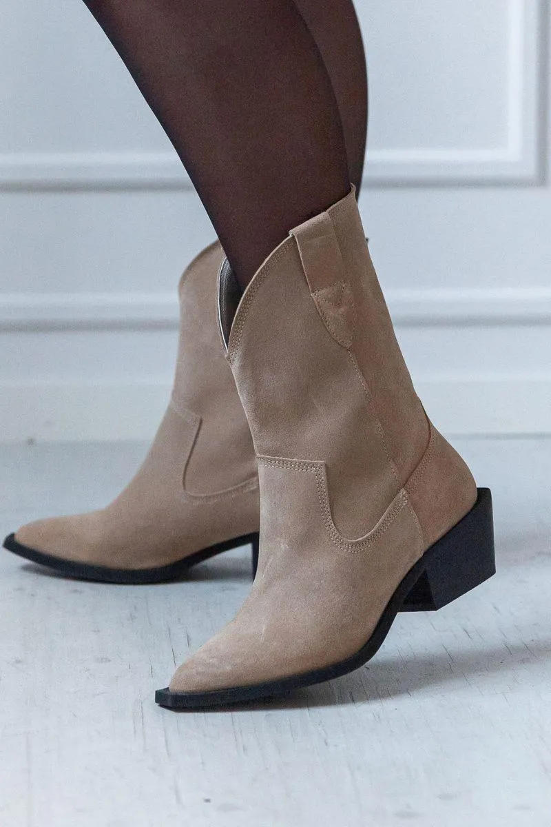 Biamona Western Boot Mid Suede