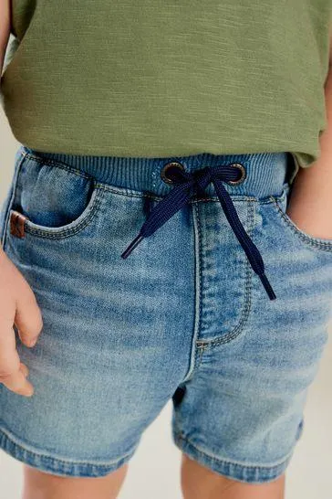Jersey Denim Pull-On Shorts (3mths-7yrs)