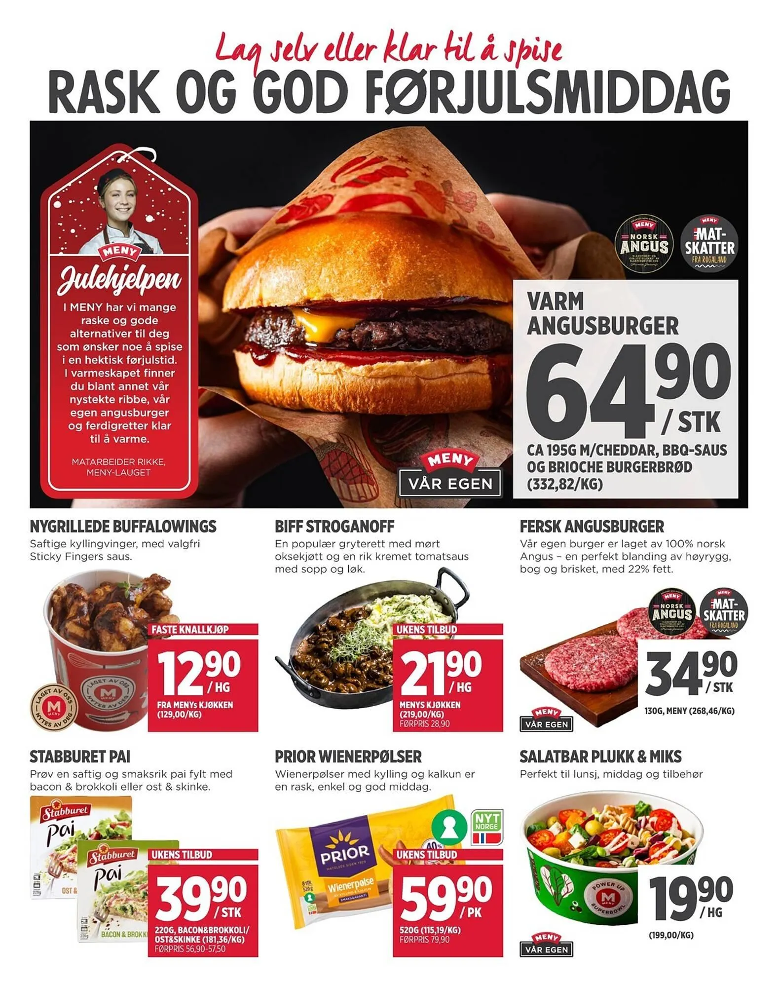 Meny kundeavis fra 14. desember til 24. desember 2025 - kundeavisside 8
