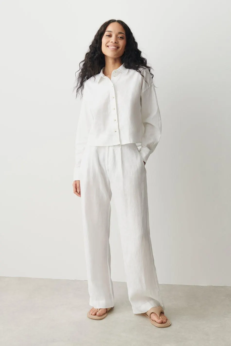 Magda linen blend shirt