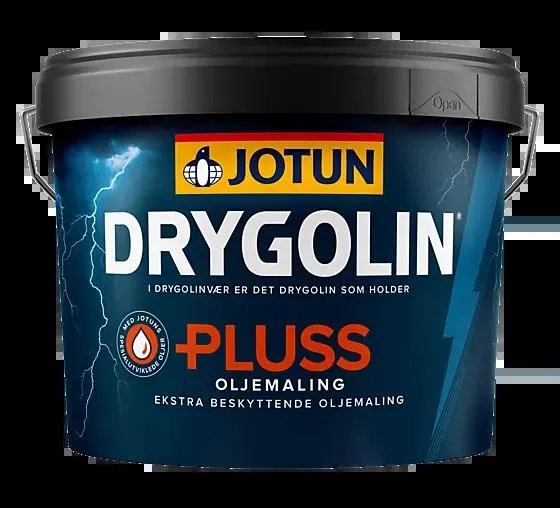 Drygolin Pluss utendørs maling hvit 10 liter
