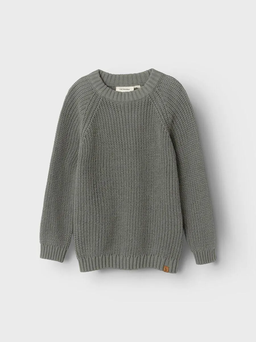 LANGERMET STRIKKET PULLOVER