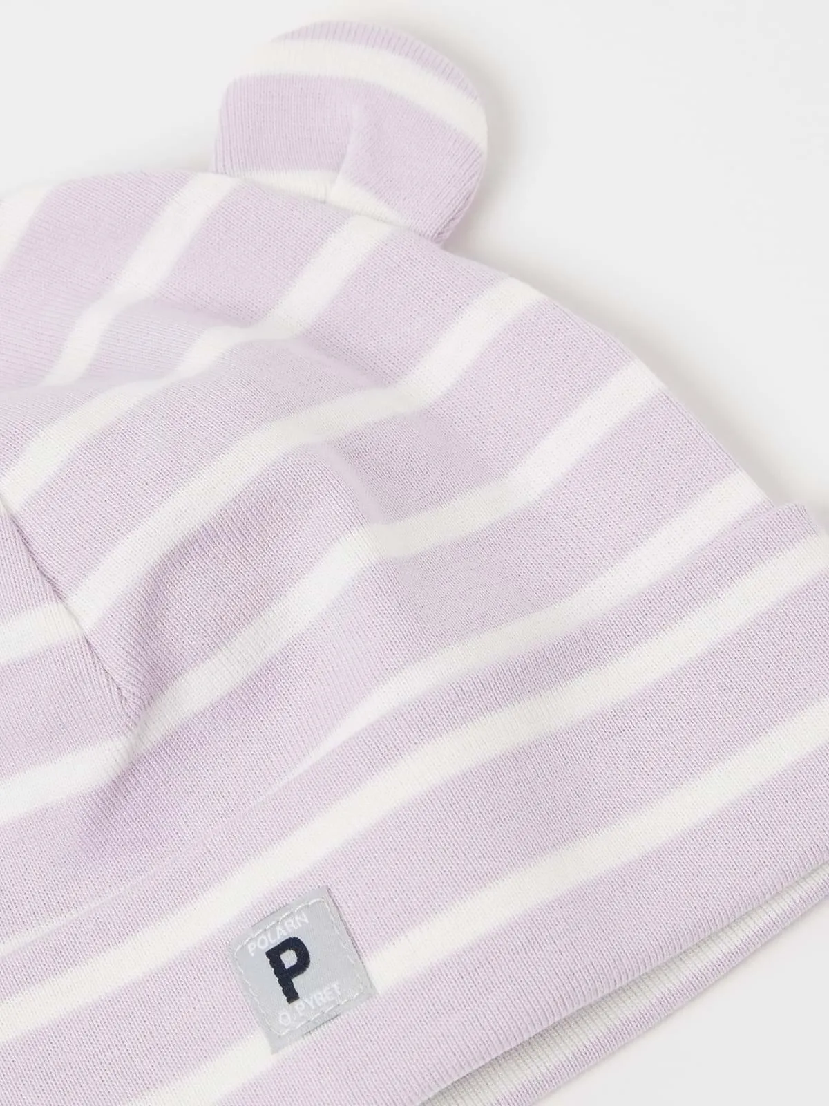 Lue med ører stripet