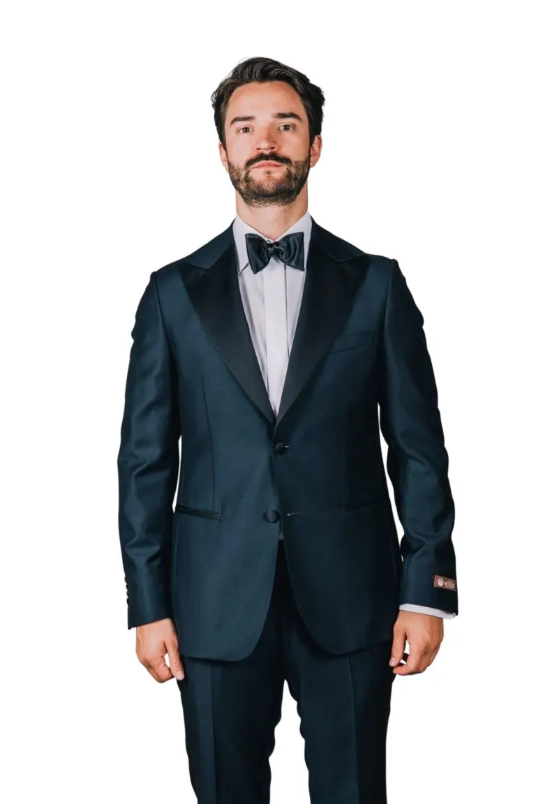 Mike Peaked Tuxedo Jacket – Marine