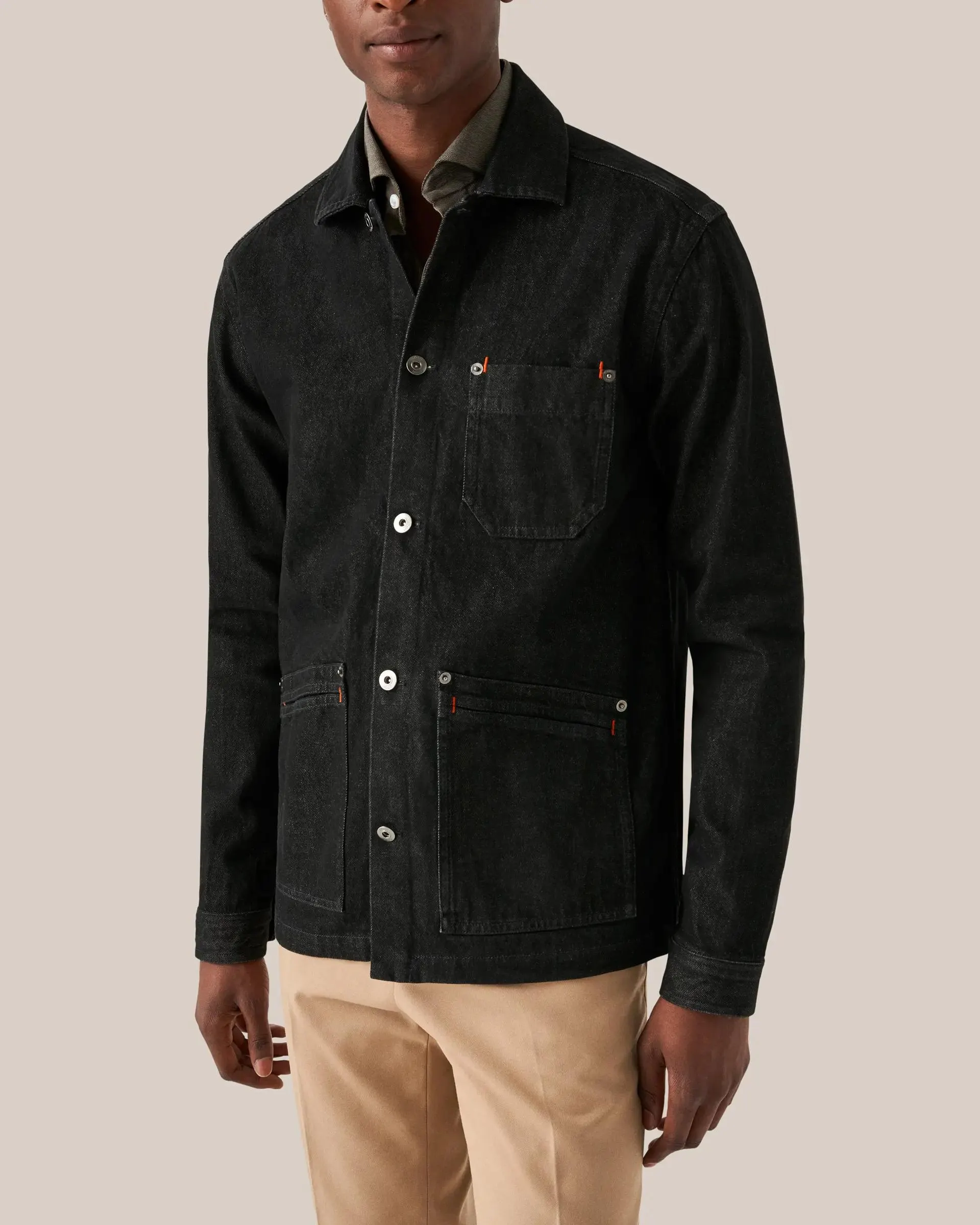 Black Denim Overshirt