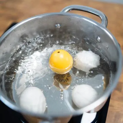 Eggtimer med melodi, gul