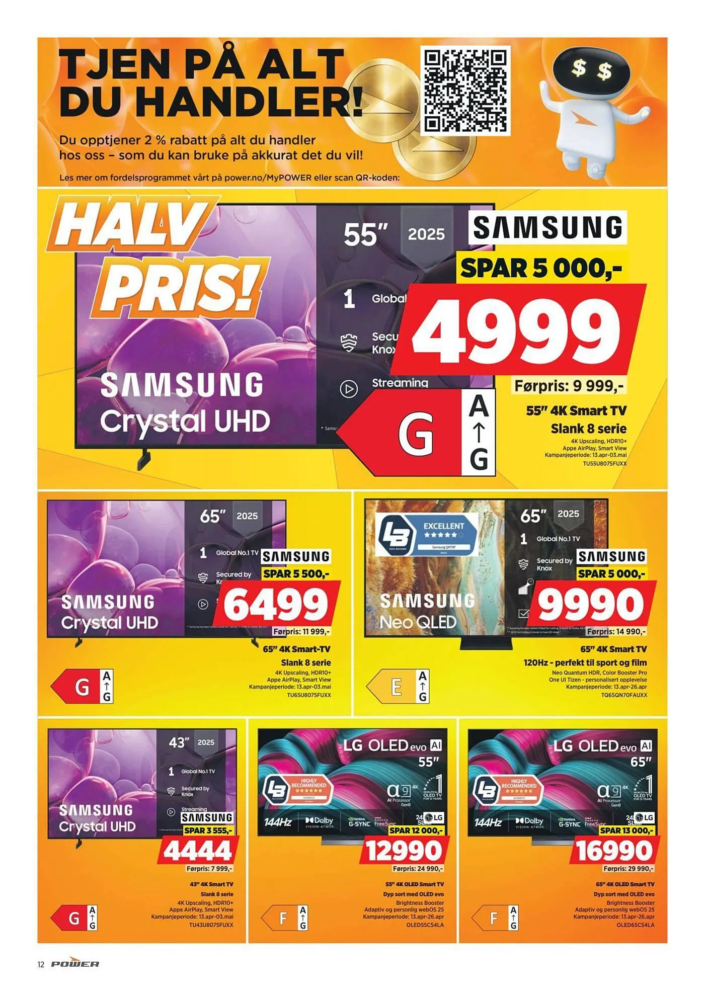 POWER kundeavis fra 20. april til 27. april 2026 - kundeavisside 12