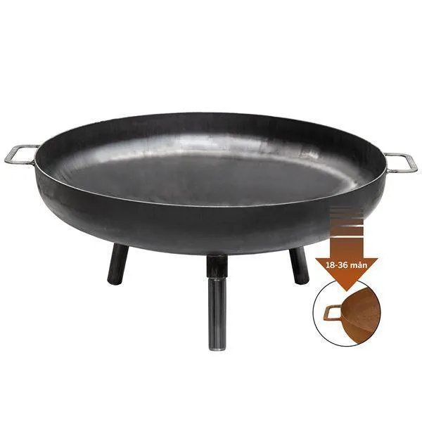 Bålpanne 70 cor-ten m/avtagbare ben