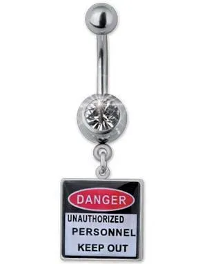 Danger Navlepiercing