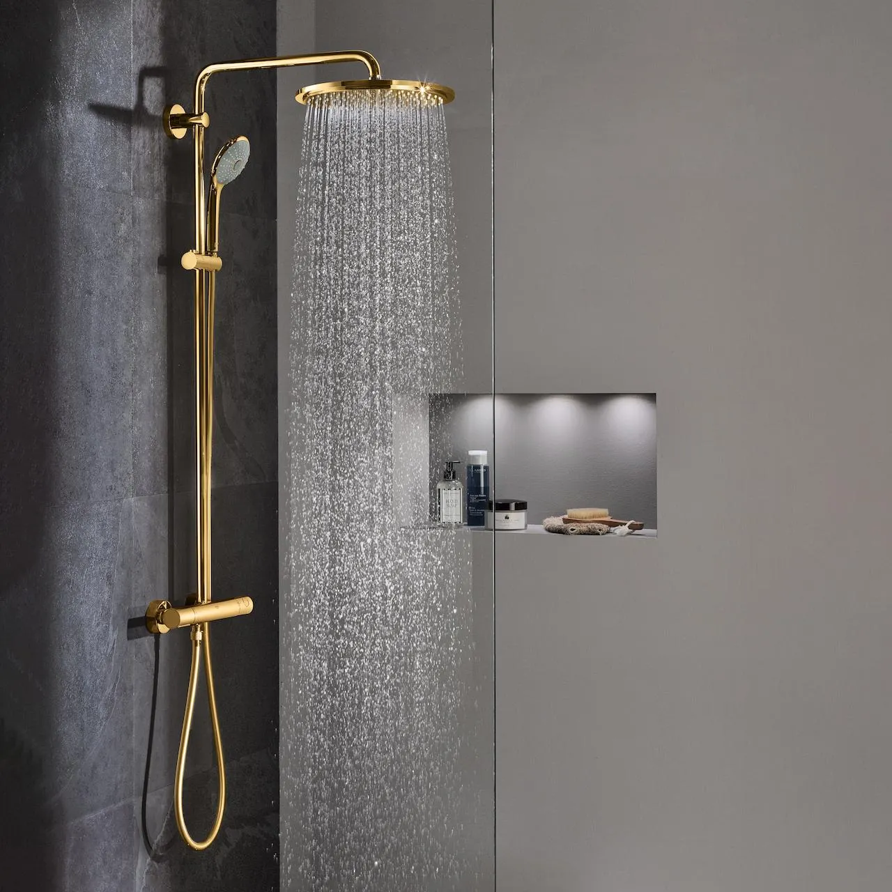 Grohe euphoria dusjsystem 310 m/dusjbatteri cool sunrise