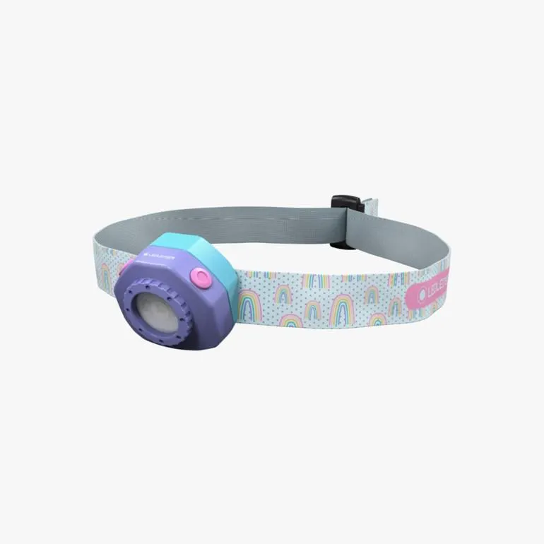 Kidled4R oppladbar hodelykt, purple