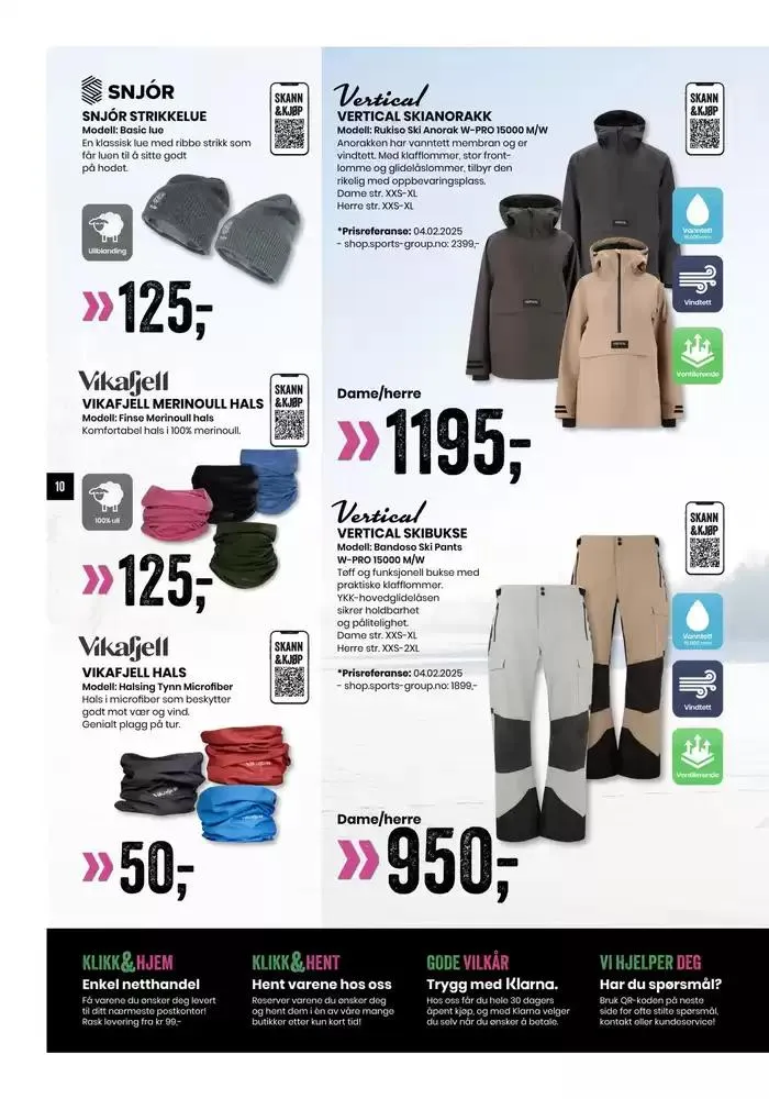 Folder Sport Outlet fra 21. februar til 7. mars 2025 - kundeavisside 10