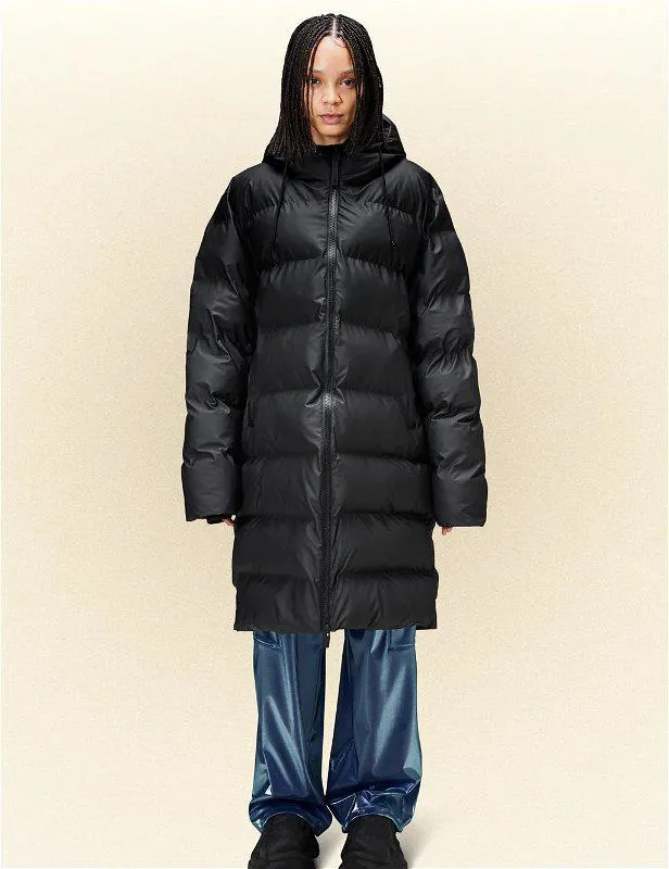 Alta Long Puffer Jacket Black