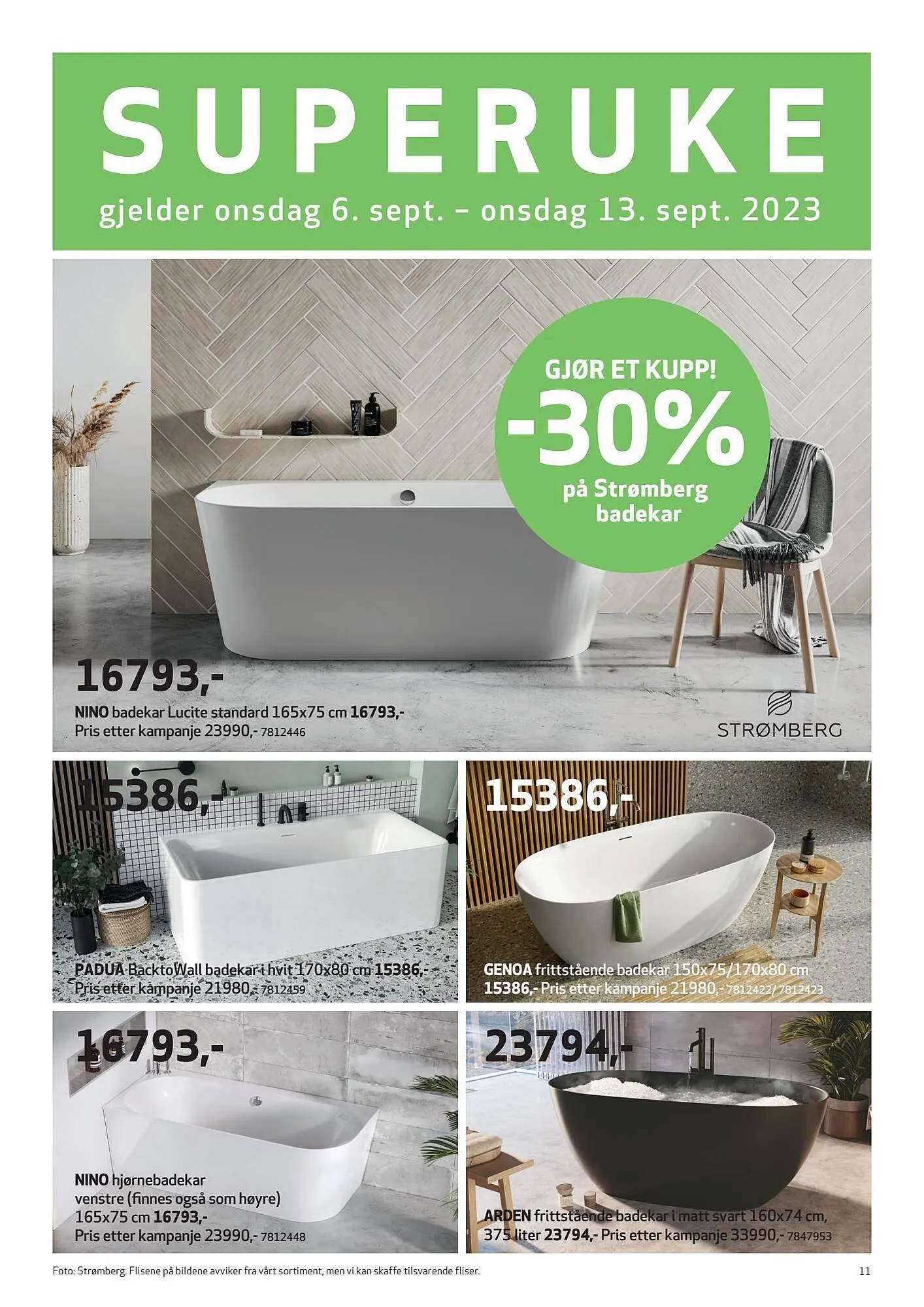 Flisekompaniet Kundeavis fra 6. september til 10. oktober 2023 - kundeavisside 11