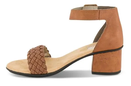 Rieker Damesandal med hæl Brun 64690-24