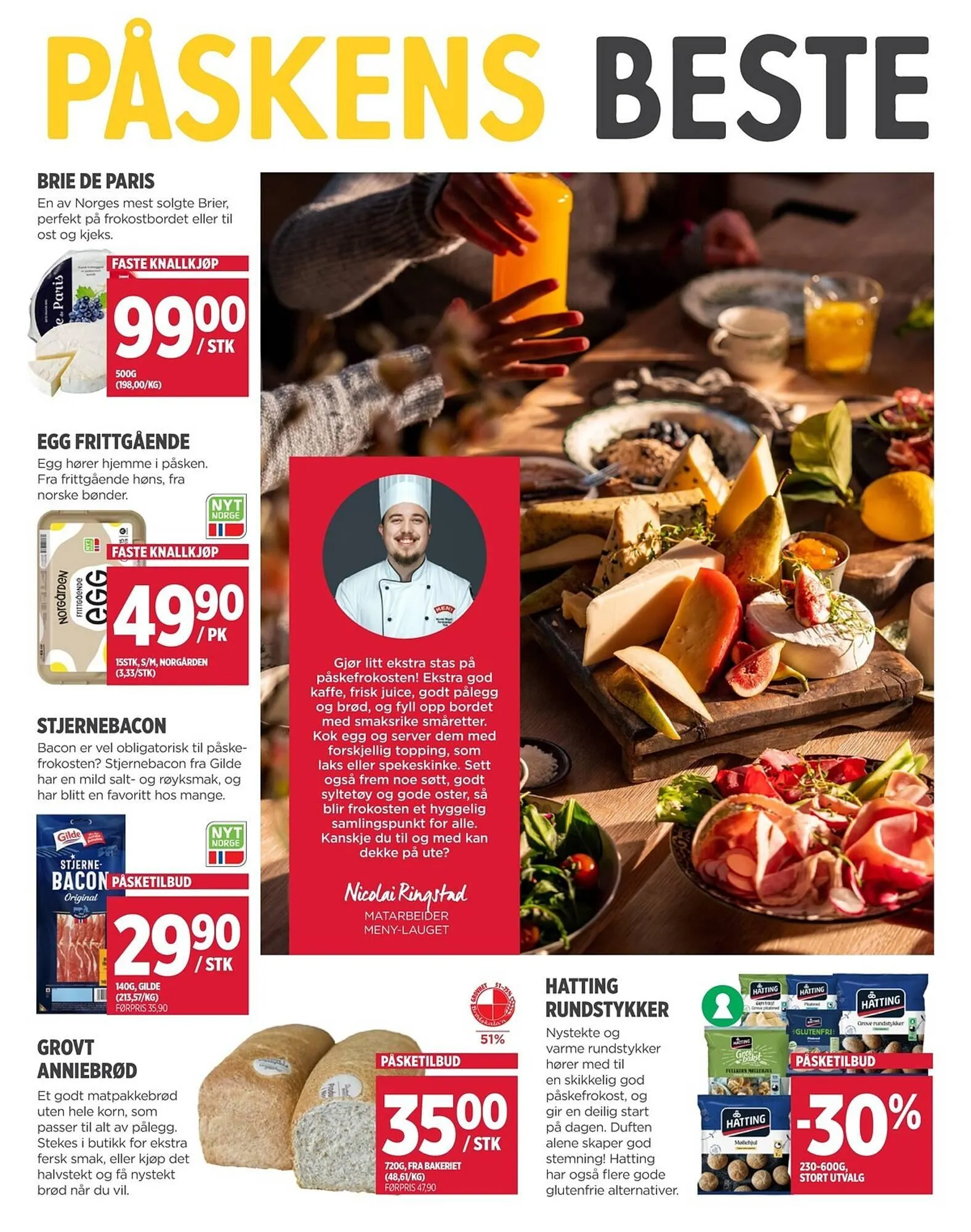 Meny kundeavis fra 23. mars til 4. april 2026 - kundeavisside 2