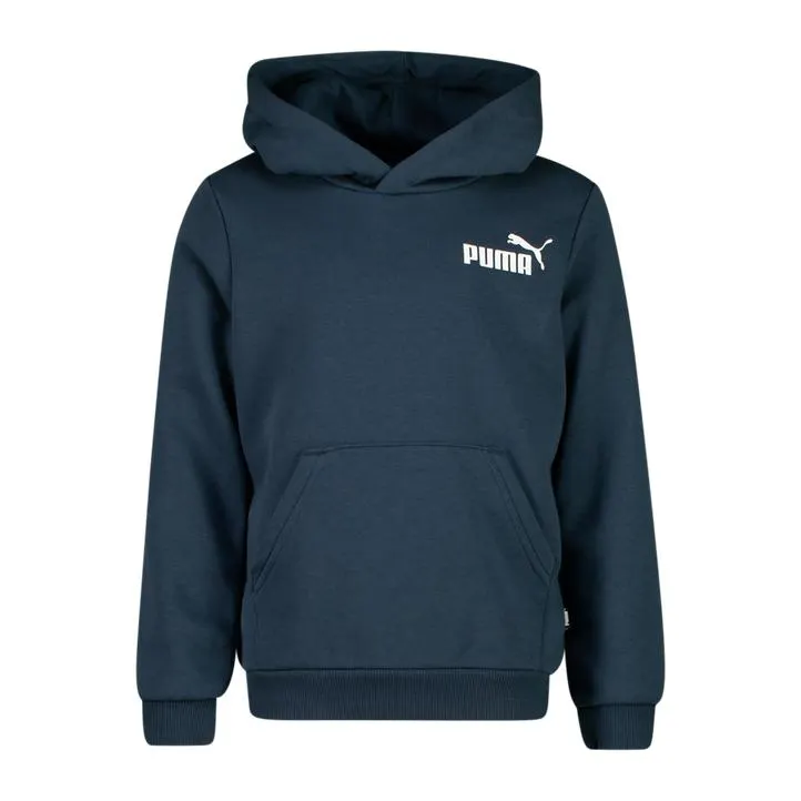Essentials Small Logo Hoodie, hettegenser, barn, Mørk blå