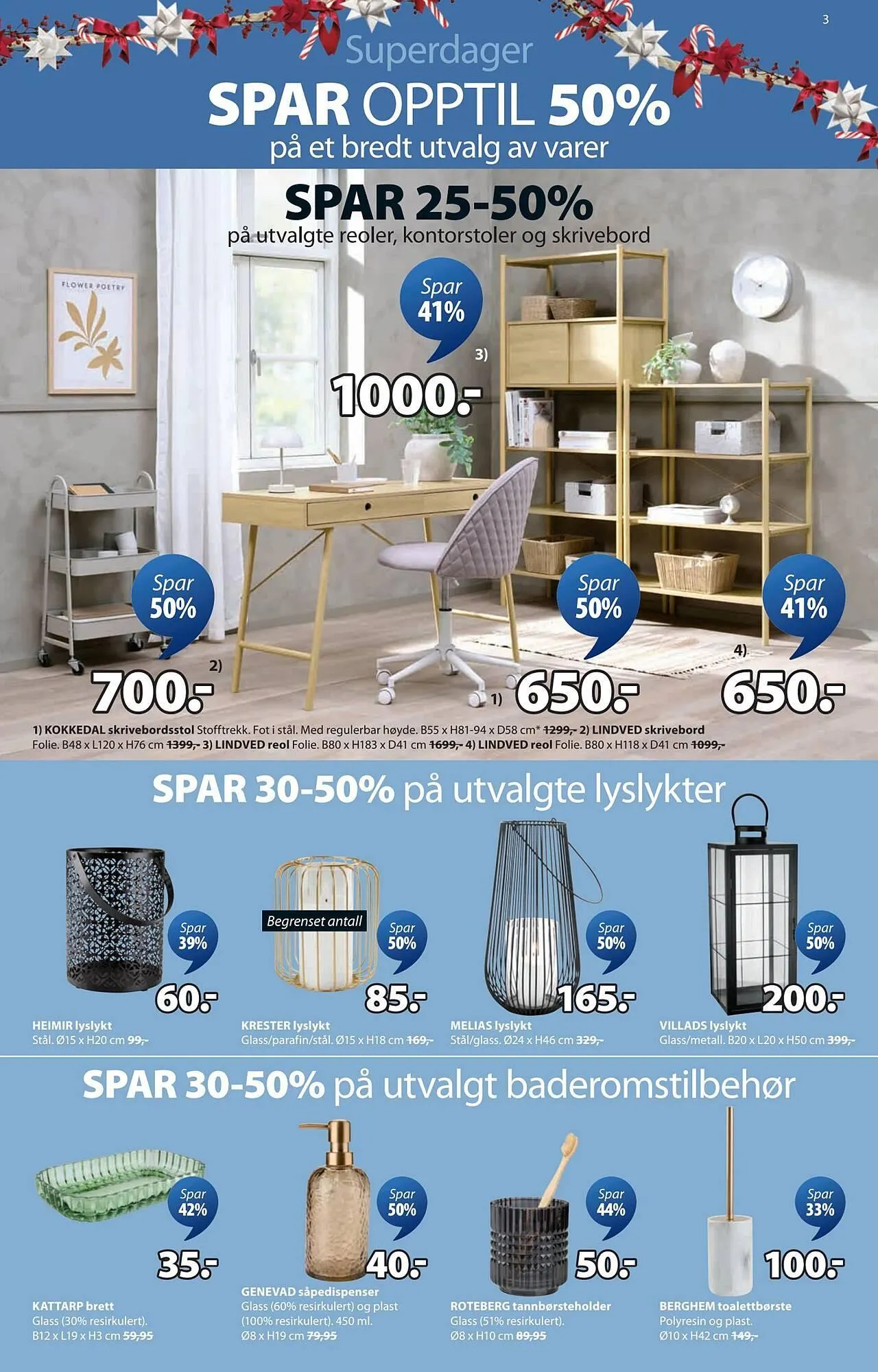 JYSK kundeavis fra 15. desember til 23. desember 2025 - kundeavisside 3