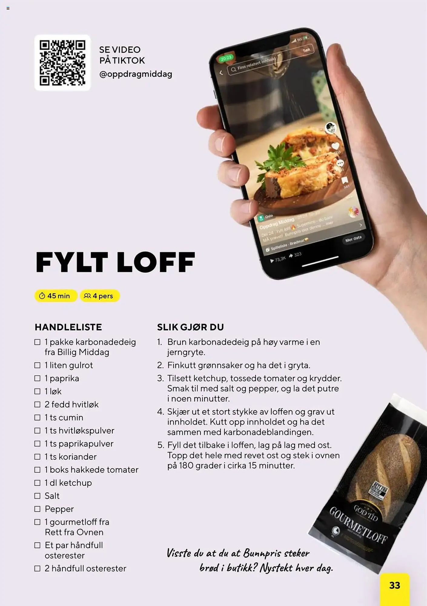 Bunnpris kundeavis fra 21. oktober til 18. desember 2025 - kundeavisside 33