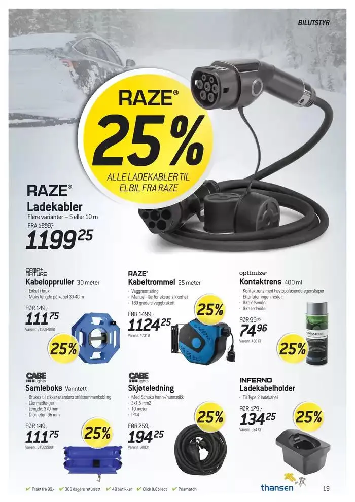 Aktuell kundeavis Thansen fra 26. februar til 25. mars 2025 - kundeavisside 19
