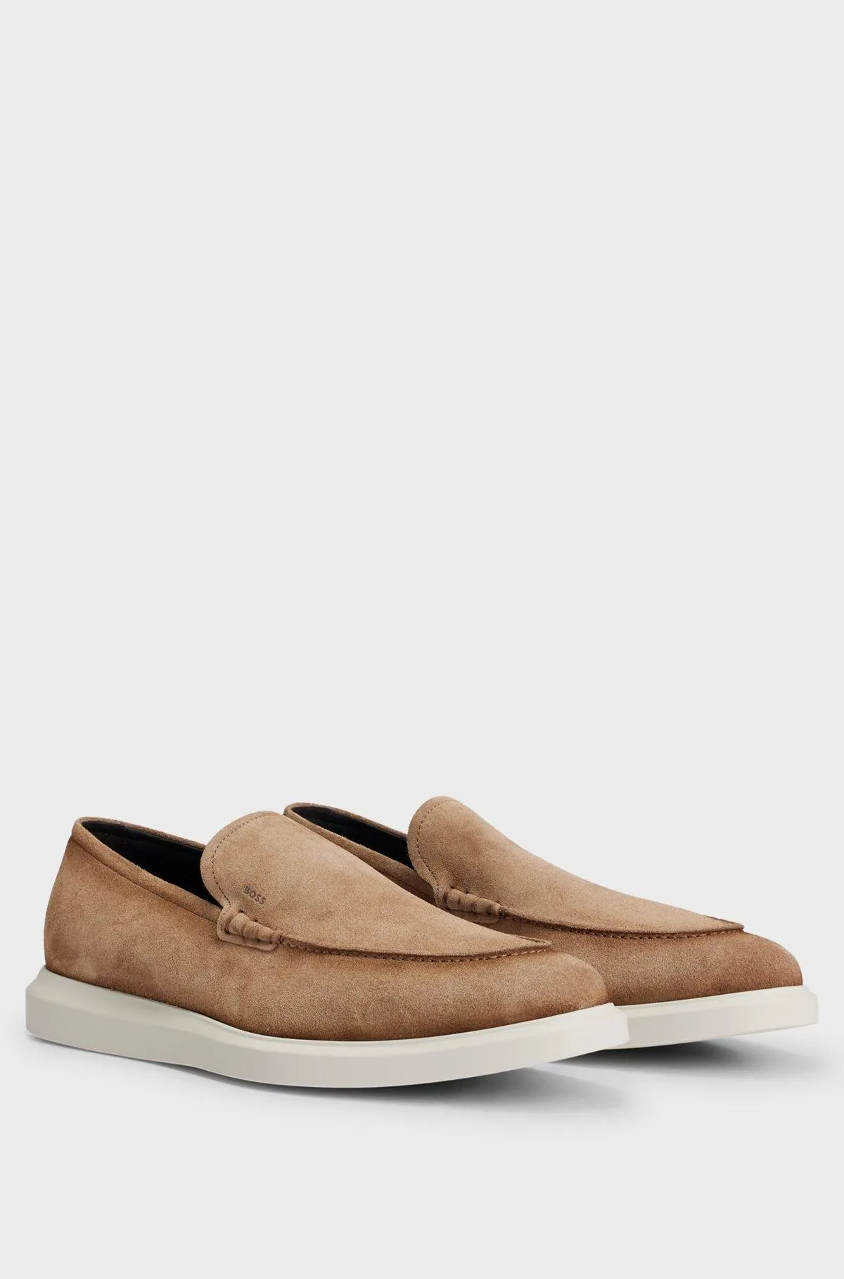 Suede loafers with lightweight outsole
