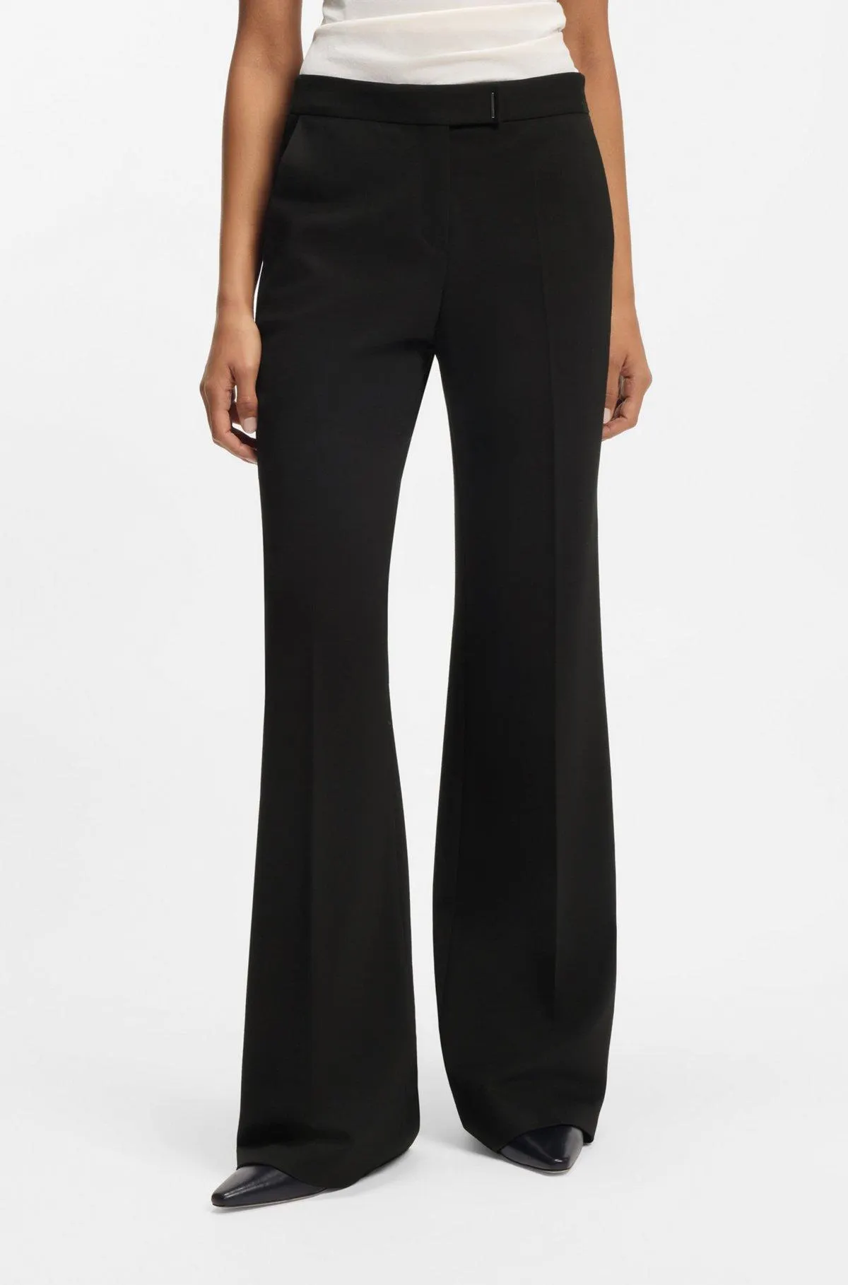 Relaxed-fit trousers in stretch jersey