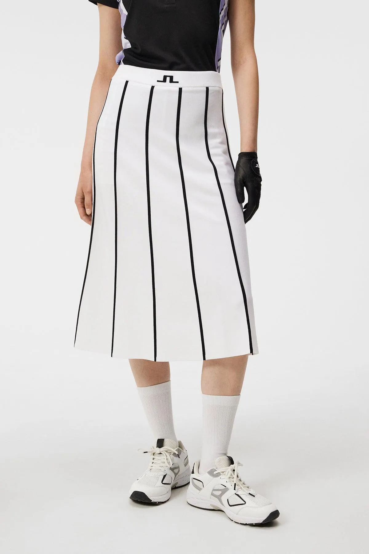 Sally Knitted Skirt White