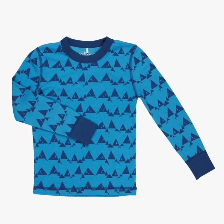 Nysnø trøye ull/bambus, blue